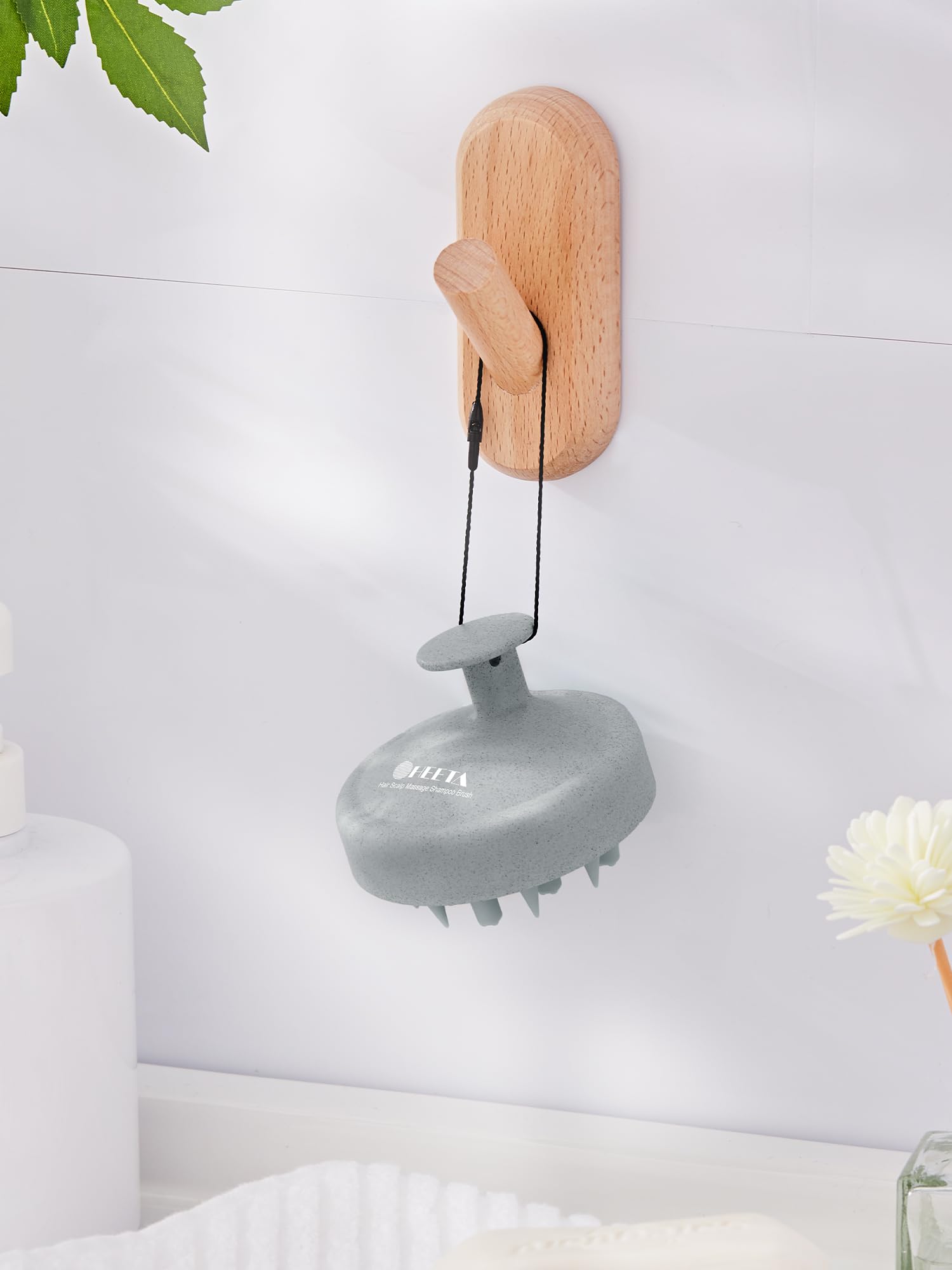 Deep cleansing brush helps remove buildup and promote scalp health