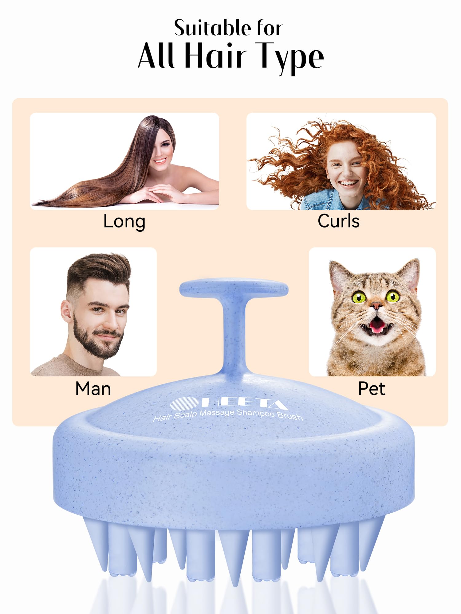 HEETA massager used at home for relaxing scalp massage sessions.