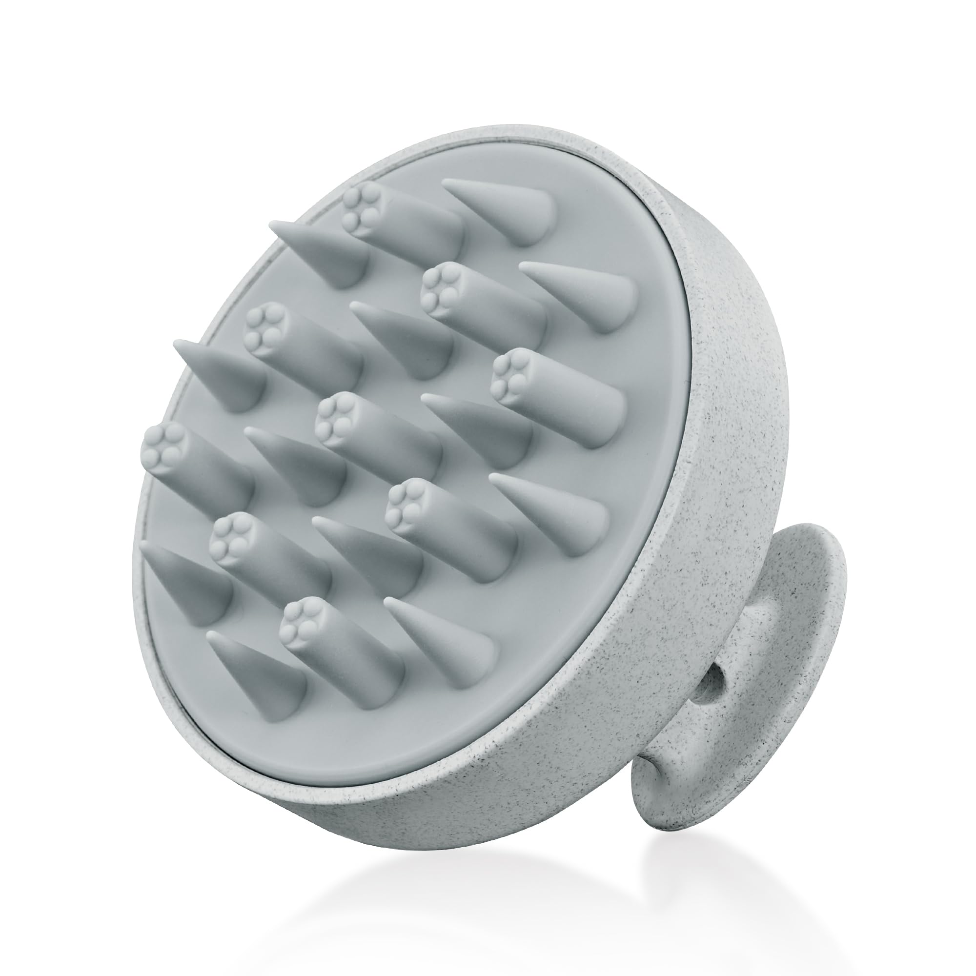 HEETA hair scalp massager with soft silicone bristles for gentle cleansing