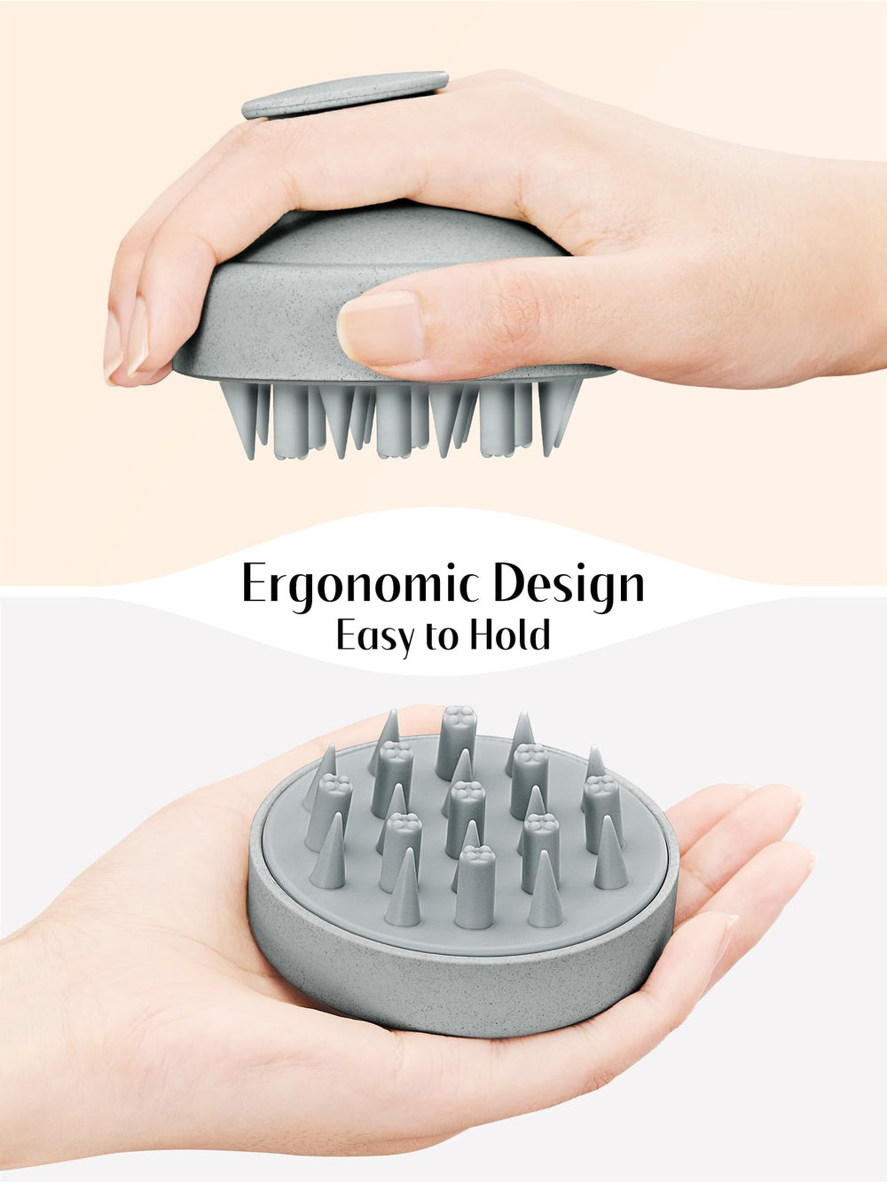 Waterproof HEETA shampoo brush for wet and dry use