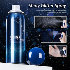 Hegafoo Body Glitter Spray on clothes for sparkling party attire.