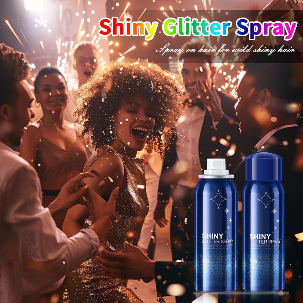 Hegafoo Body Glitter Spray delivers long-lasting festival glow.