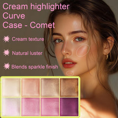 Hegafoo cream highlighter shades blend smoothly for seamless color payoff.