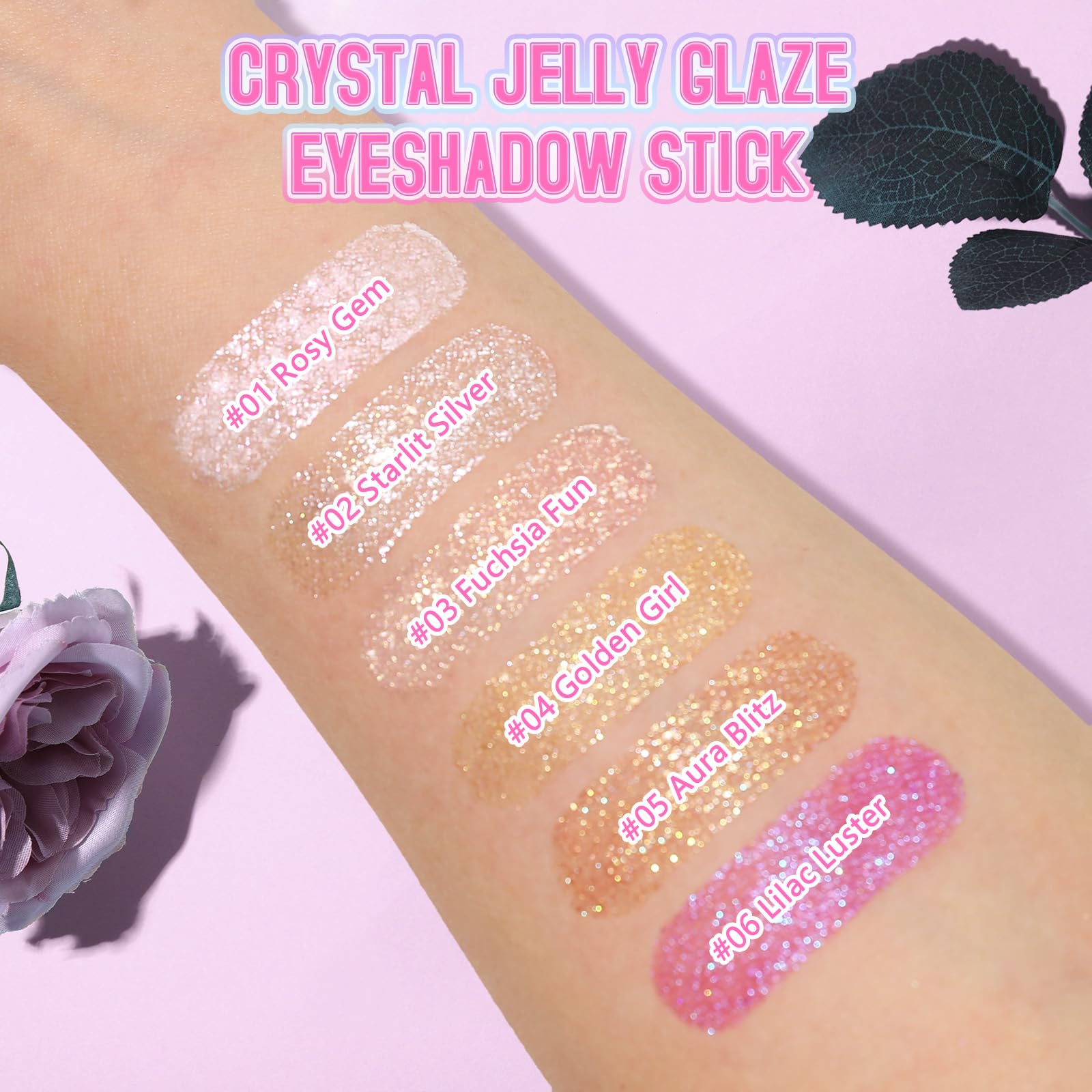 Hegafoo Crystal Jelly Glaze Golden Girl—warm gold glow for vivid eye looks