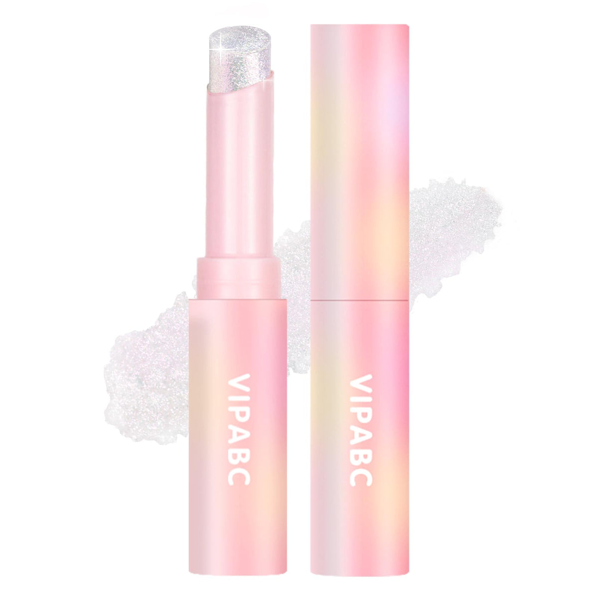 Hegafoo Crystal Jelly Glaze Eyeshadow Stick Rosy Gem—glittery eye glow with long-lasting shimmer