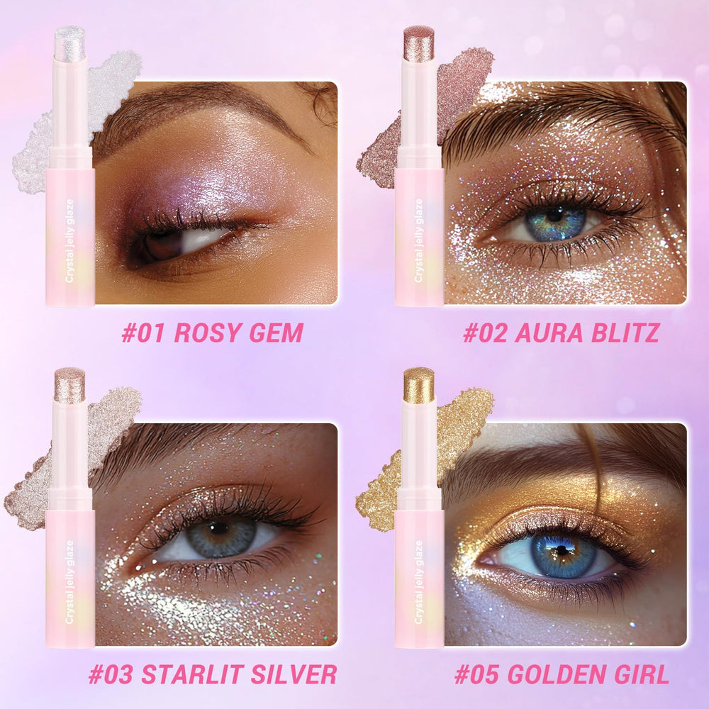 Hegafoo soft hydrating jelly-eye shadow provides lightweight comfort on lids.