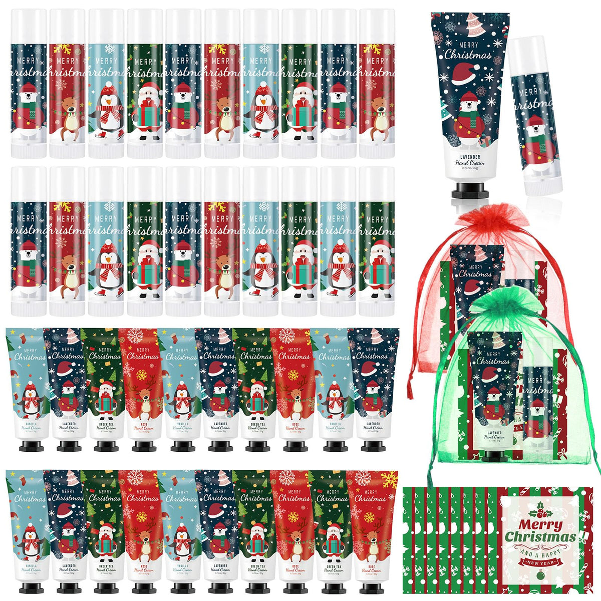 Heigble Christmas hand cream gift set packaging showcases festive presentation for gifting