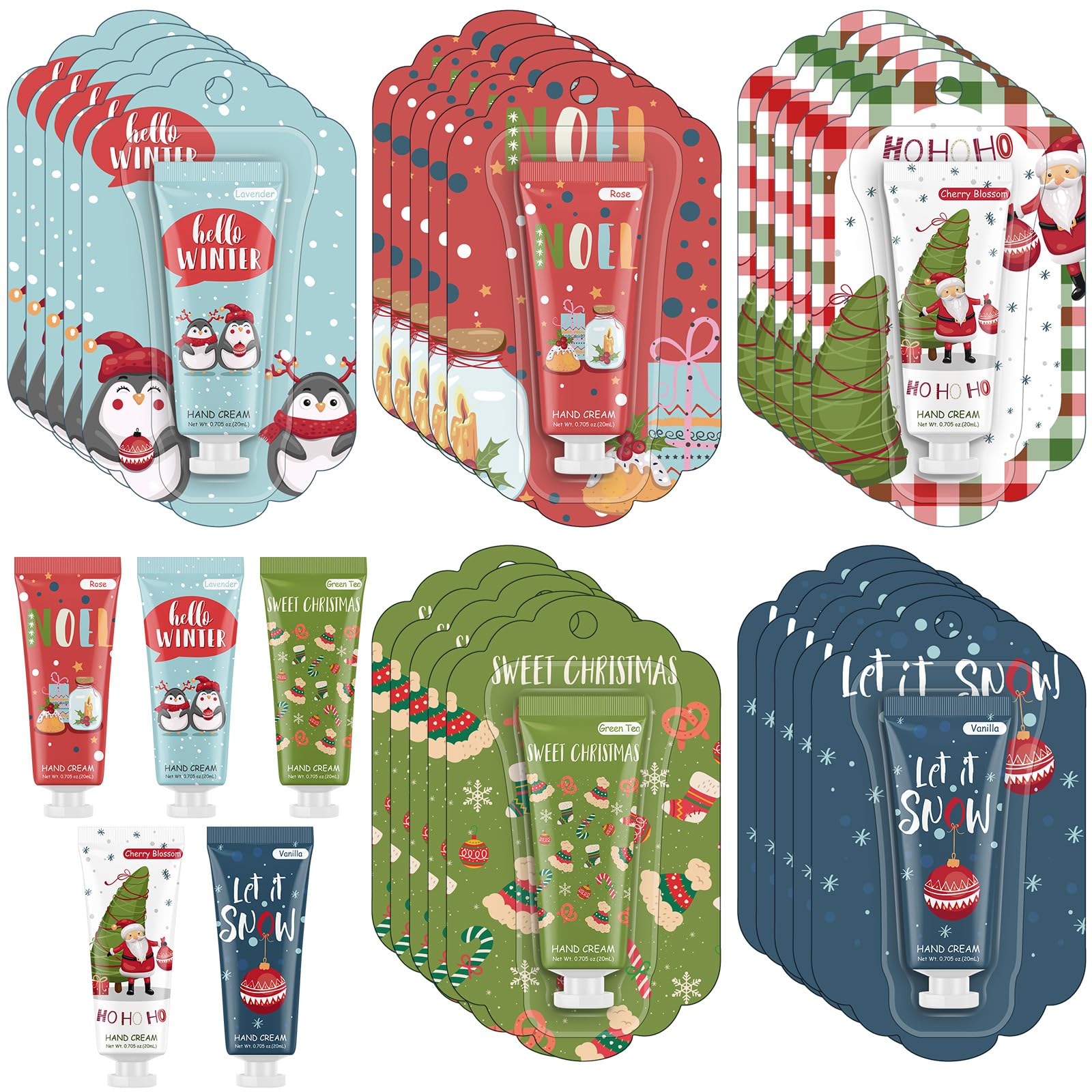 Heigble Christmas hand cream set in festive packaging, ideal stocking stuffers and gifts.