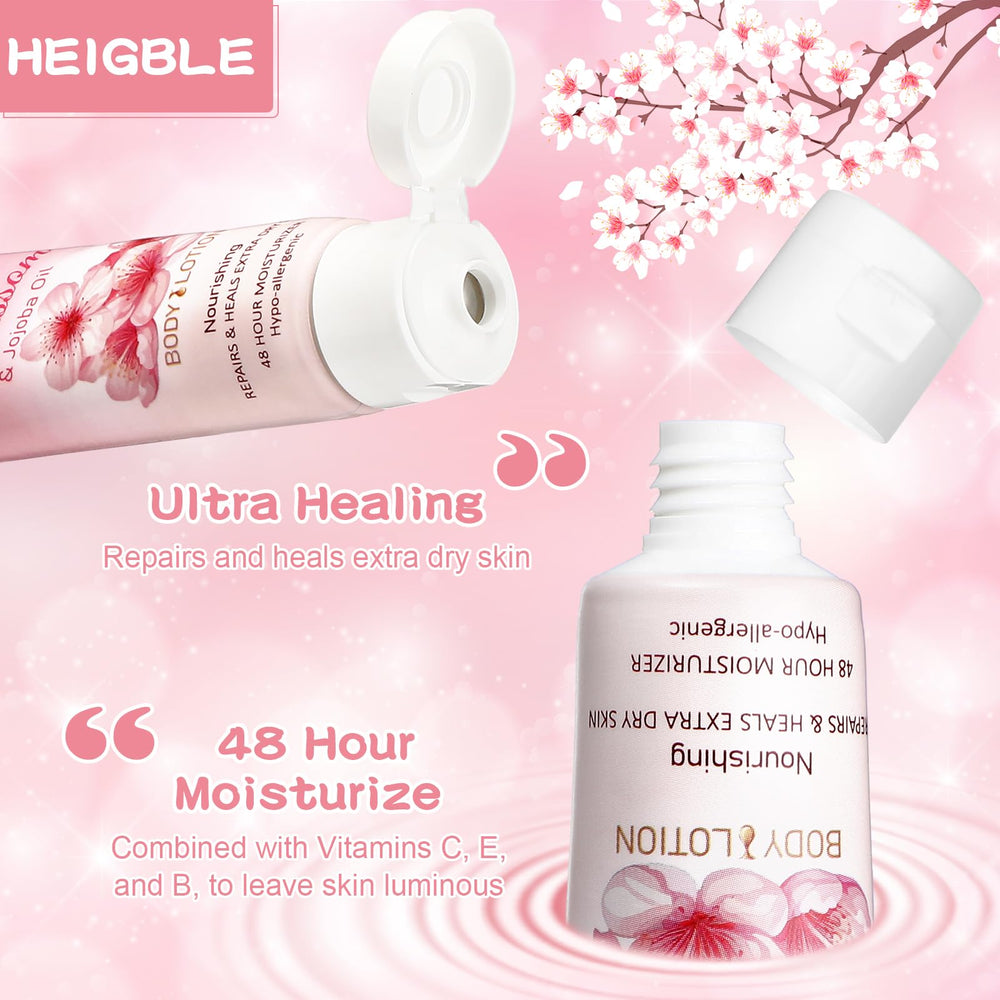 Heigble flip-cap travel bottle shown for easy, mess-free application