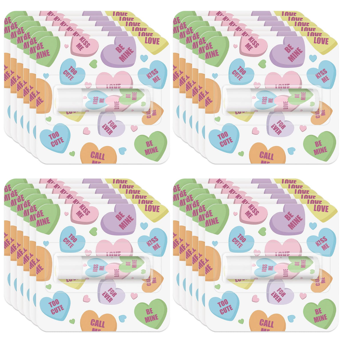 Heigble Valentine lip balm with heart packaging offers portable moisture for on-the-go lips.