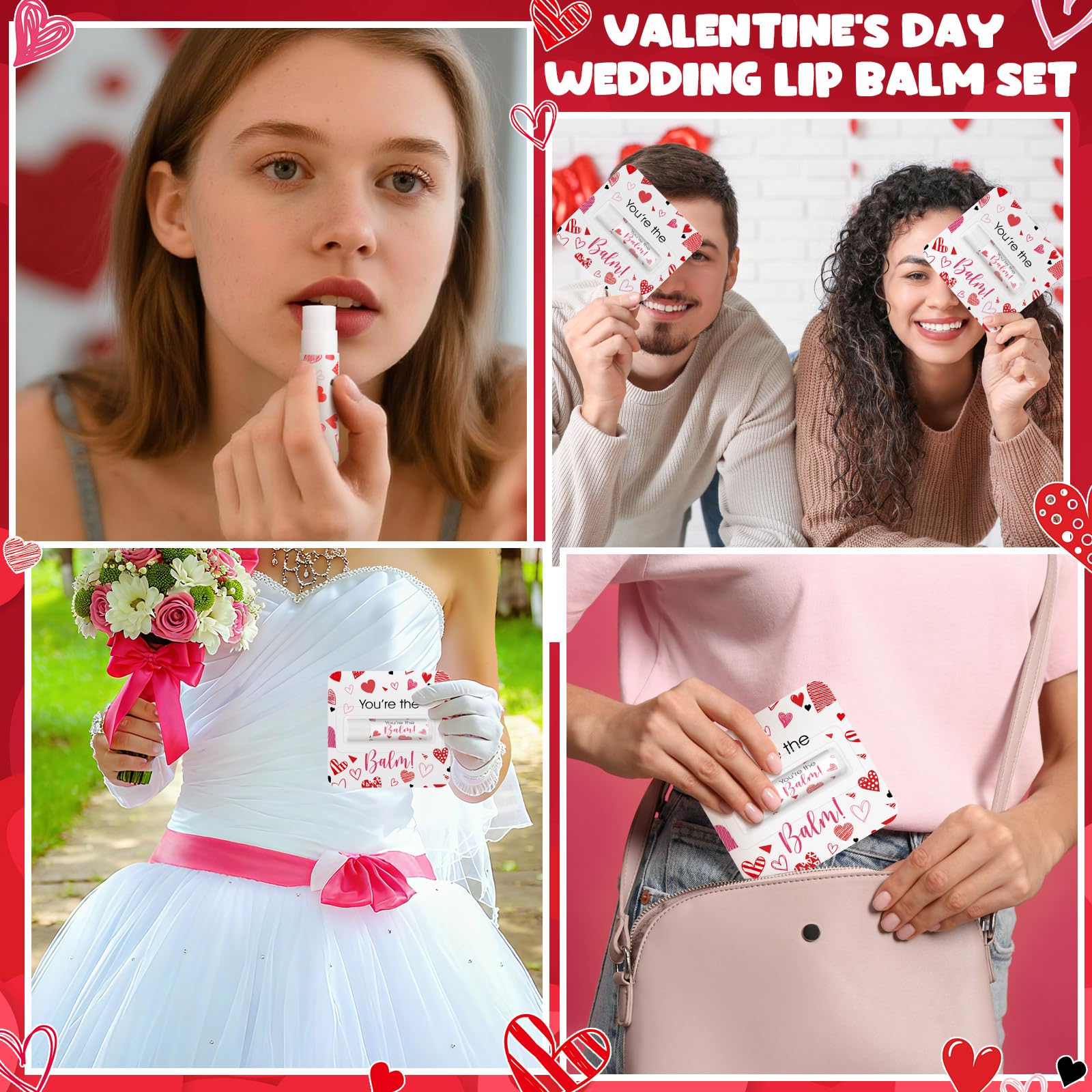 Heigble Valentine lip balm in pocket-friendly tube for wallets.