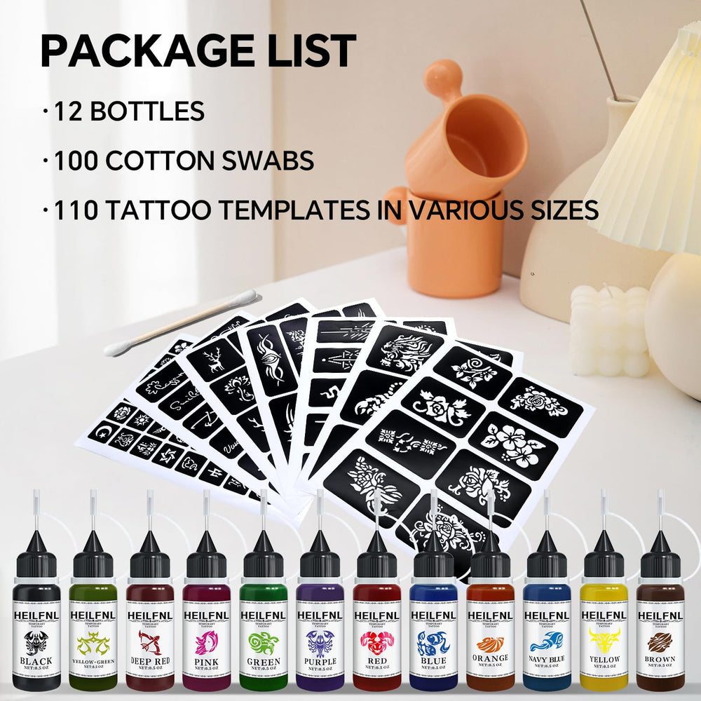 HEILFNL customizable designs like freckles and body art from 12 colors