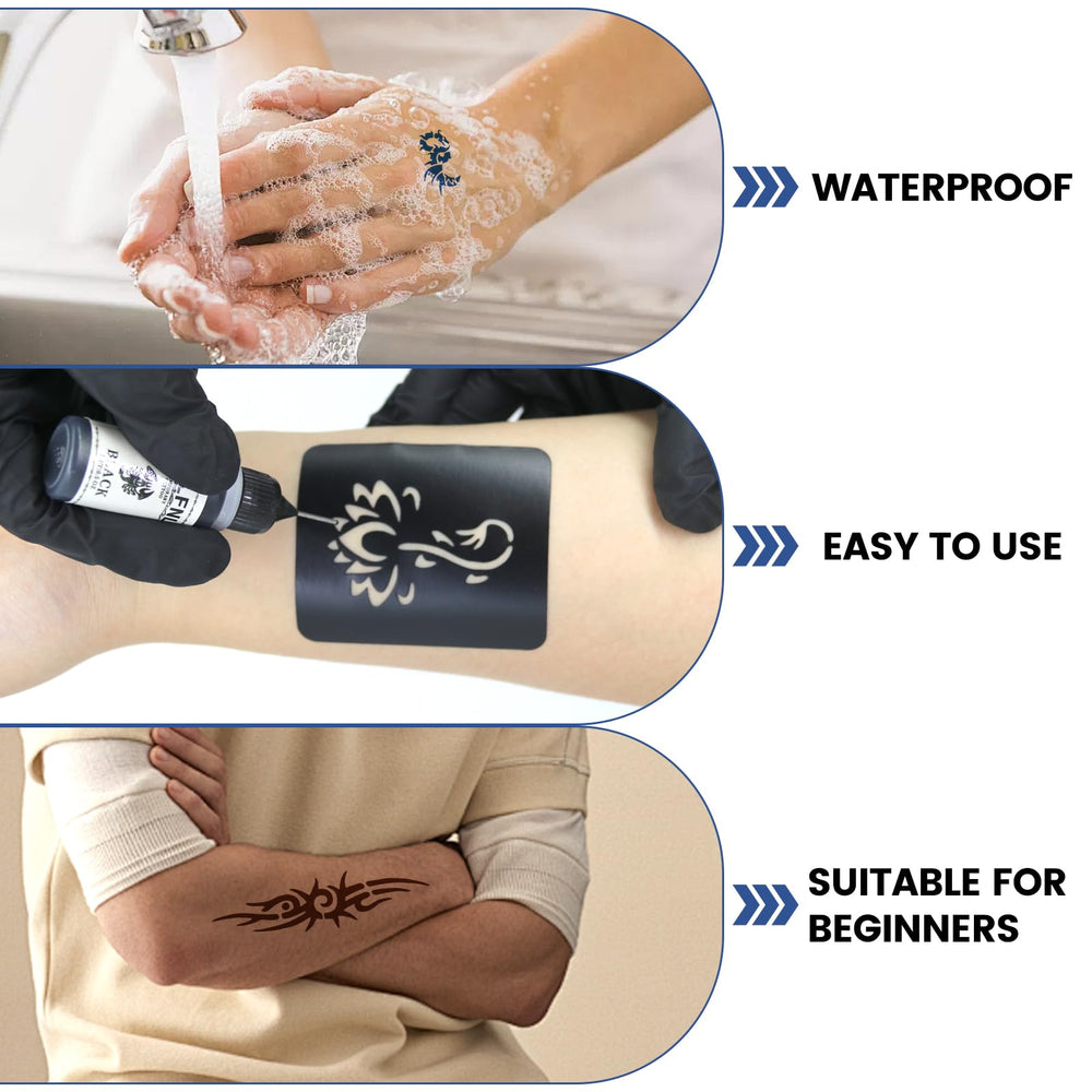 HEILFNL inks and templates laid out for quick, mess-free crafting