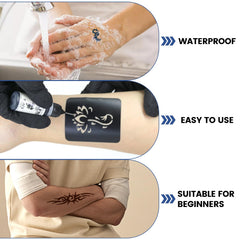 HEILFNL inks and templates laid out for quick, mess-free crafting