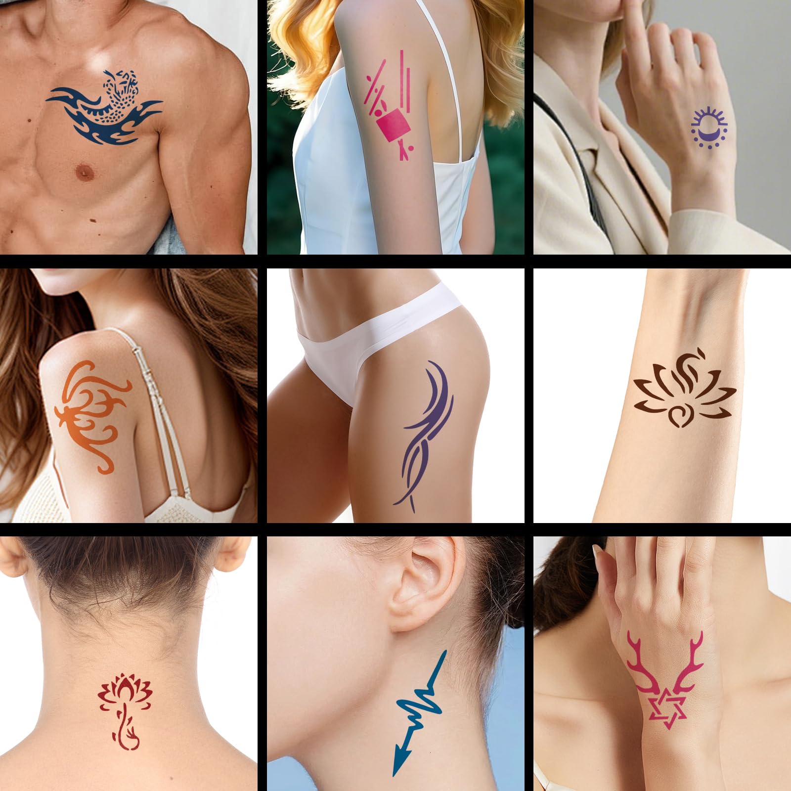 HEILFNL tattoos stay vibrant in water, suitable for showers