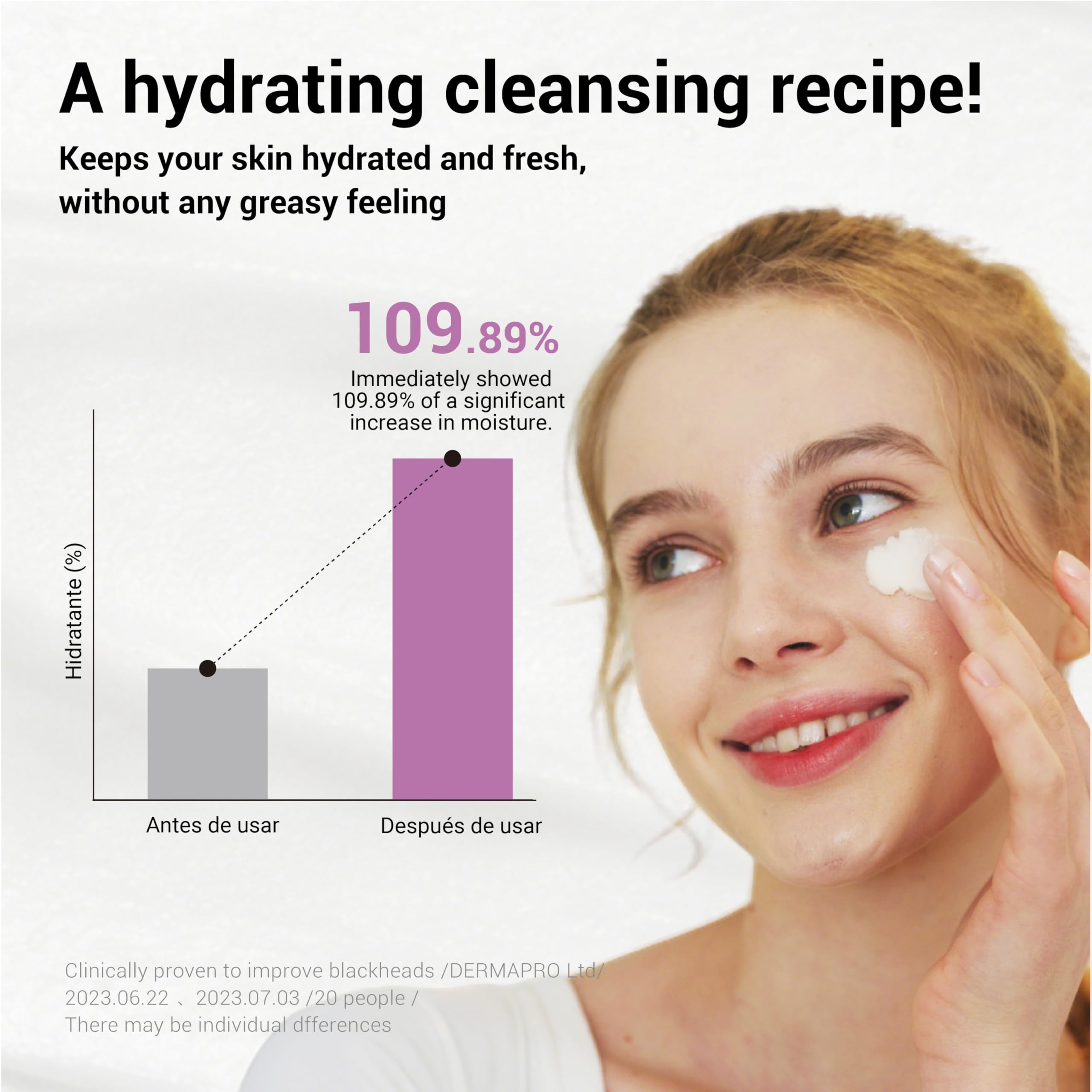 HEIMISH All Clean Balm being massaged on skin for gentle cleansing with aroma