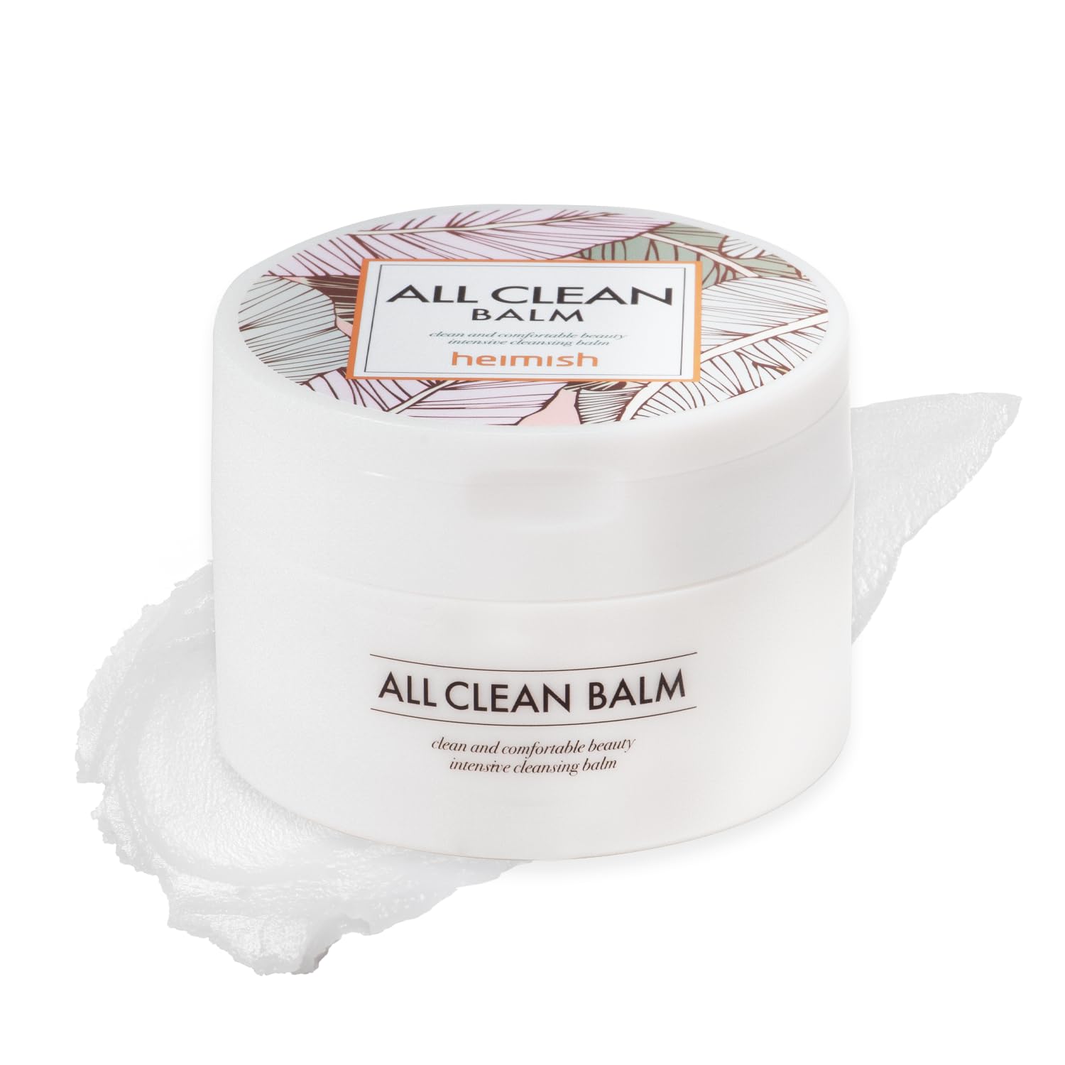 HEIMISH All Clean Balm jar packaging showcases premium Korean skincare for a luxurious cleanse