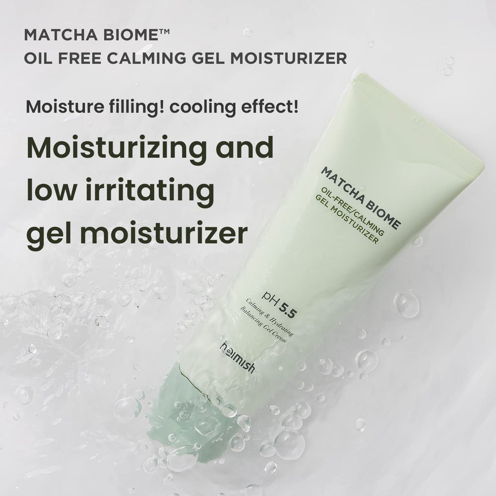 HEIMISH Matcha Biome gel texture delivers instant cooling refreshment.