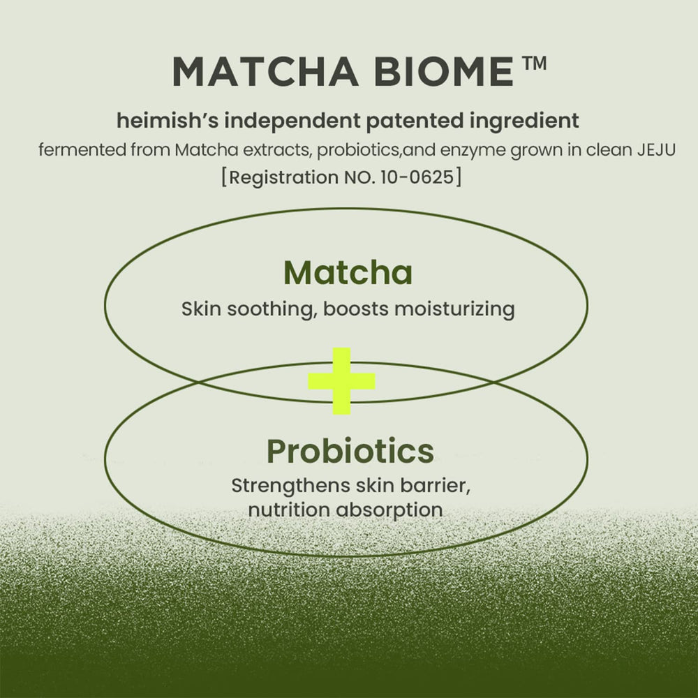 Chill HEIMISH Matcha Biome in fridge for deeper soothing application.