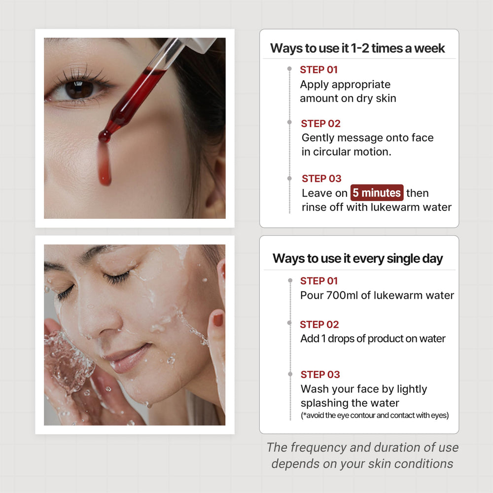 HEIMISH RX AHA BHA gel texture close-up for gentle exfoliation