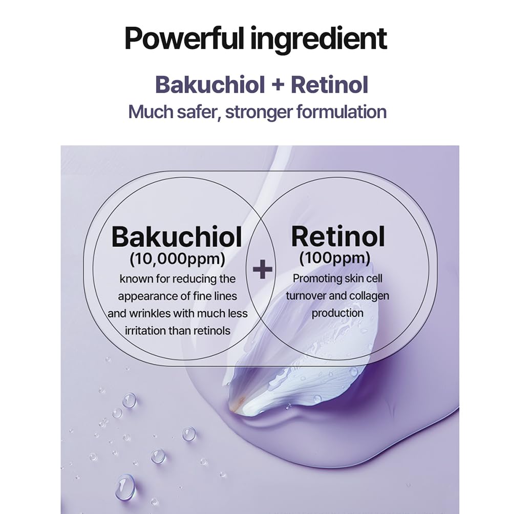 HEIMISH RX eye cream bakuchiol spotlight highlights plant-based smoothing potential around the eyes.