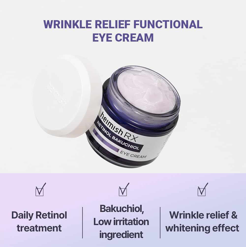 HEIMISH RX eye cream niacinamide benefit visible in skincare formula for brightening dark circles.