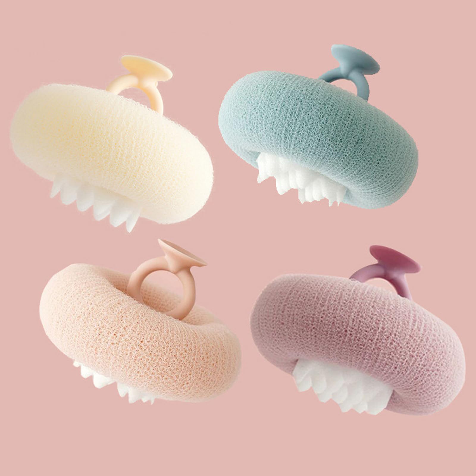 Hekmaden Shower Sponge circular design enables thorough scrubbing.