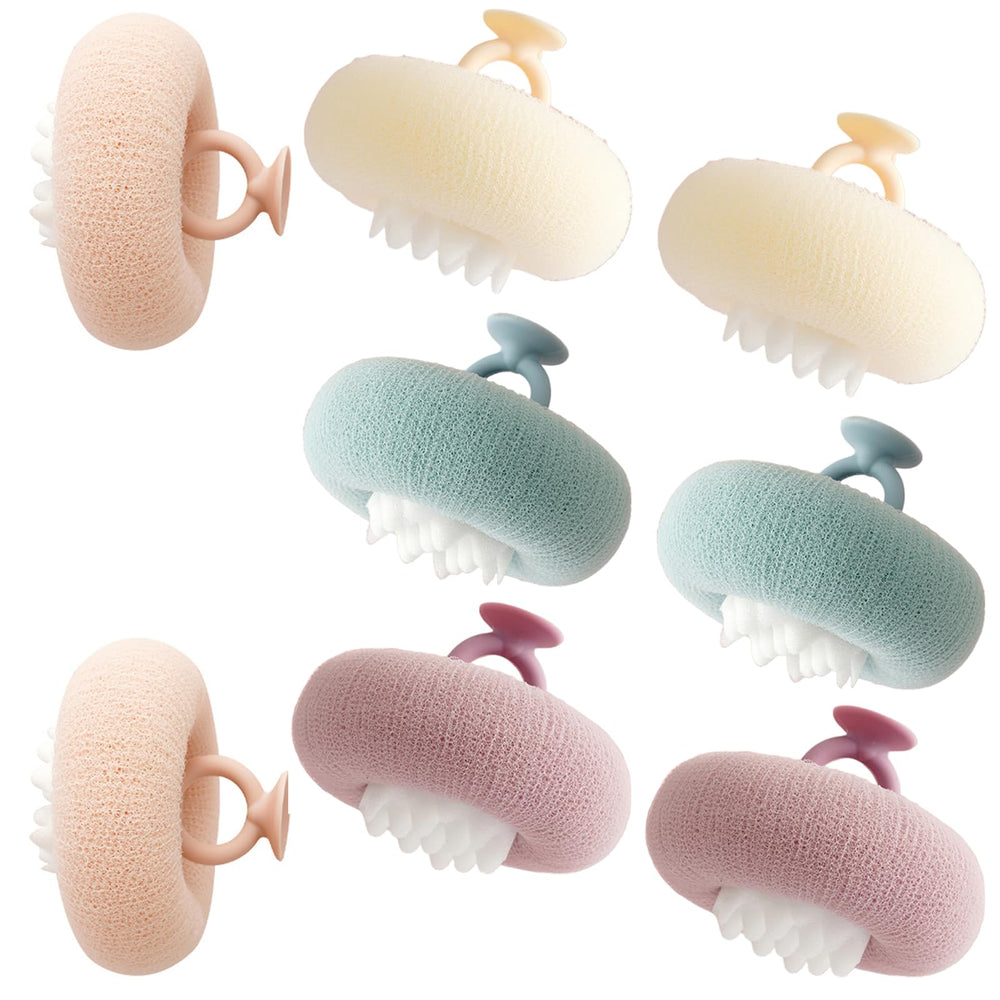 Hekmaden Shower Sponge with exfoliating mesh for smoother skin.
