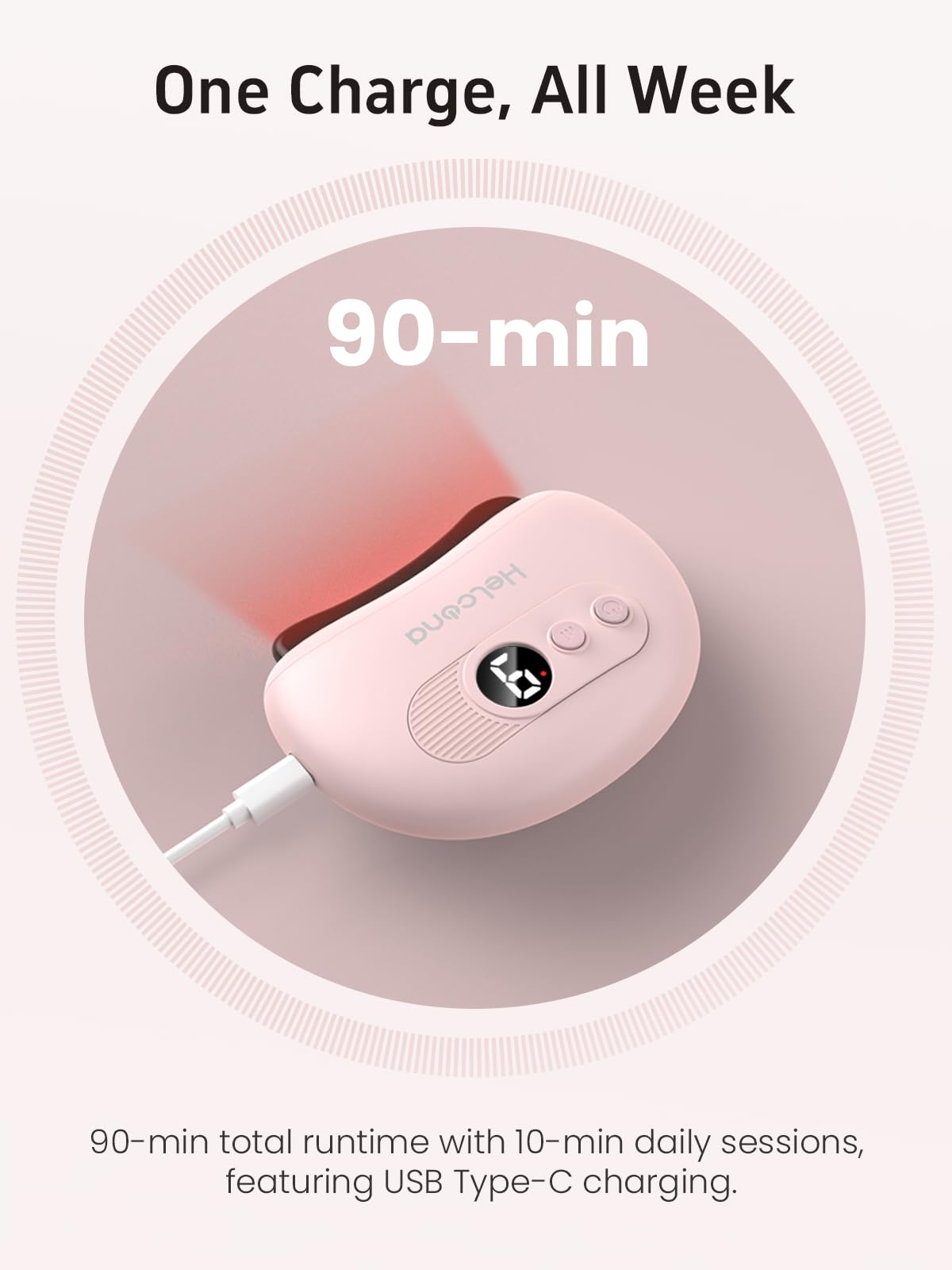 Helcona massager for back, hands and legs in full-body care