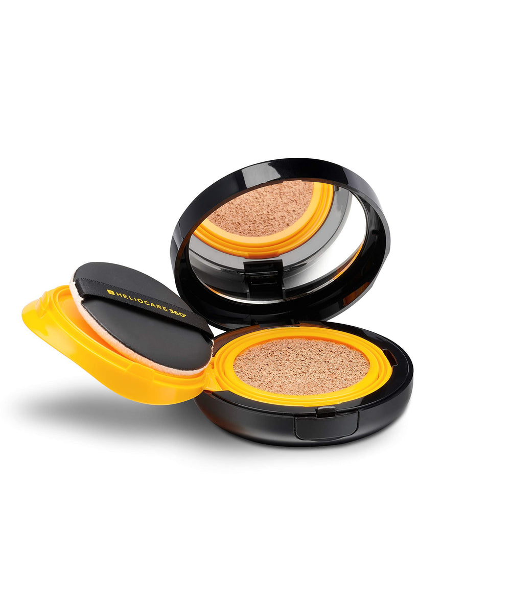 Heliocare 360 color cushion beige cushion with 360° protection for day wear.