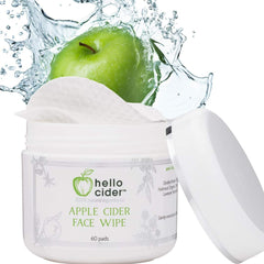 Hello Cider ACV acne toner pads in a jar for daily cleansing and balanced skin.