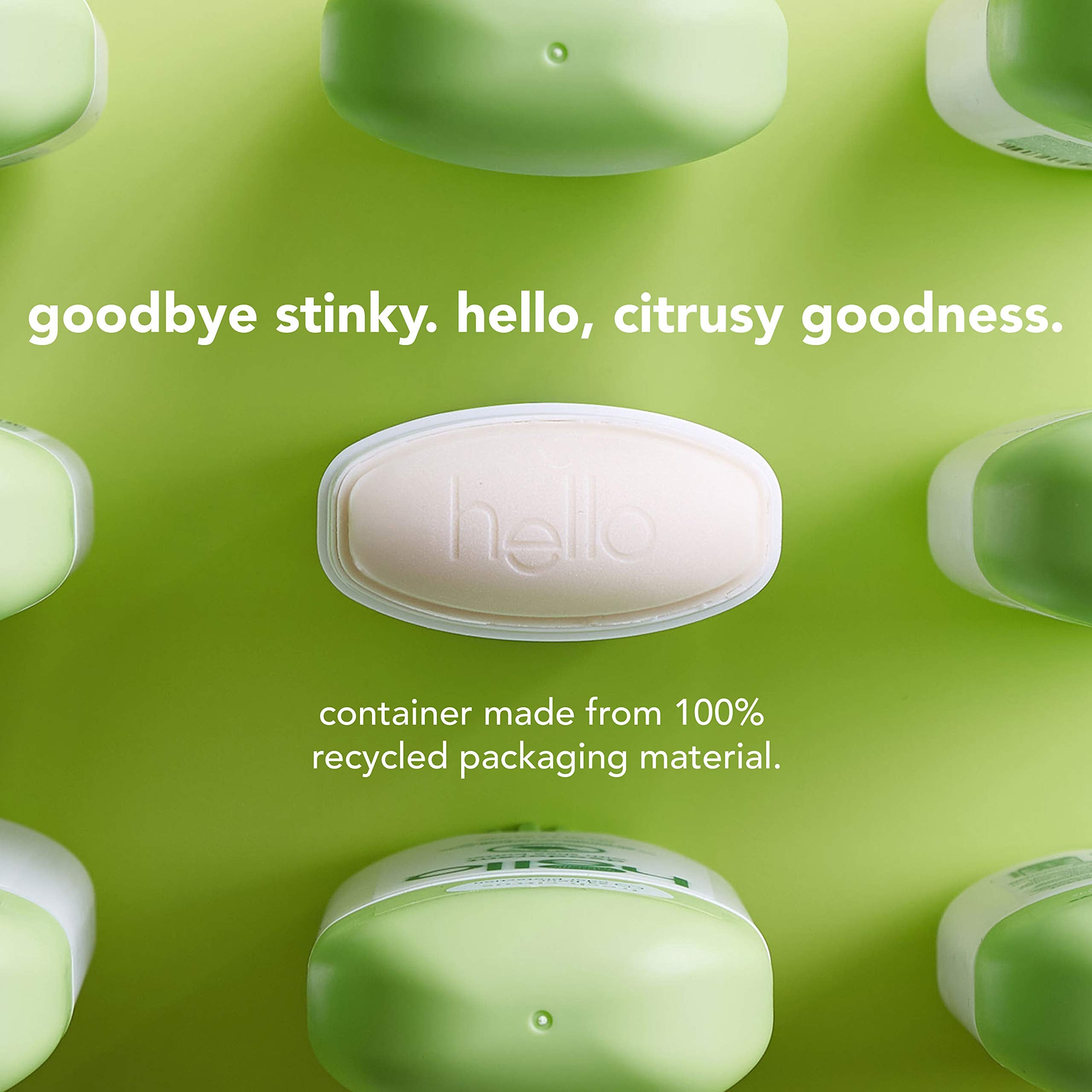 Hello deodorant Shea Butter base stick delivers moisturized underarms.