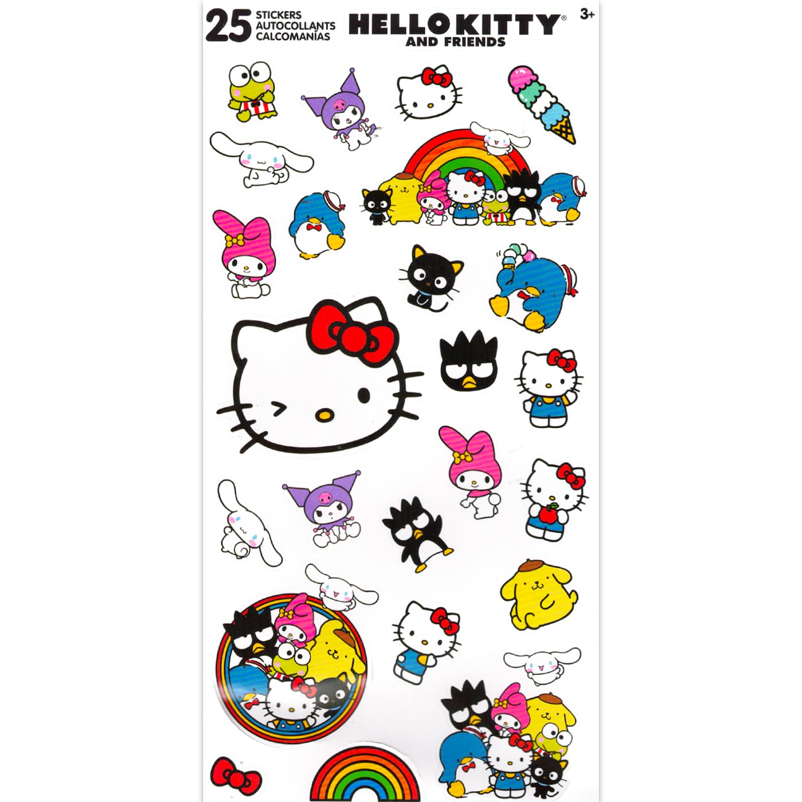 Hello Kitty tattoo set stickers included for decorating party invites and gift bags.