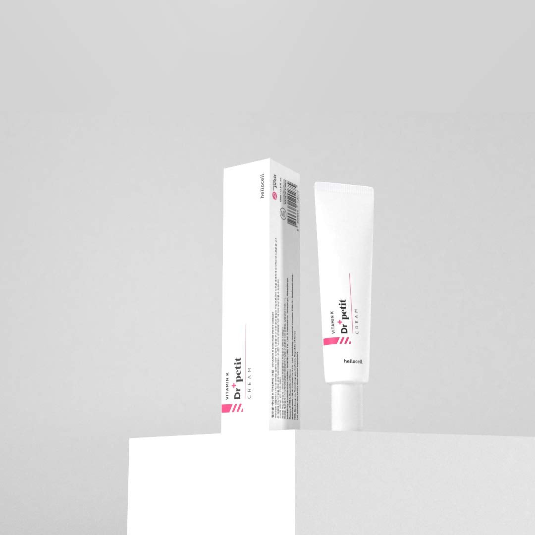 hellocell Vitamin K Doctor Petit Cream reflects trusted dermatology collaboration with Doctor Petit.