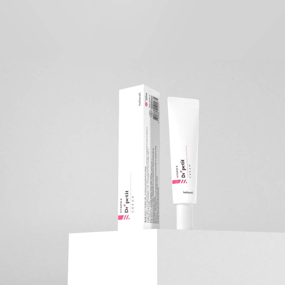 hellocell Vitamin K Doctor Petit Cream reflects trusted dermatology collaboration with Doctor Petit.