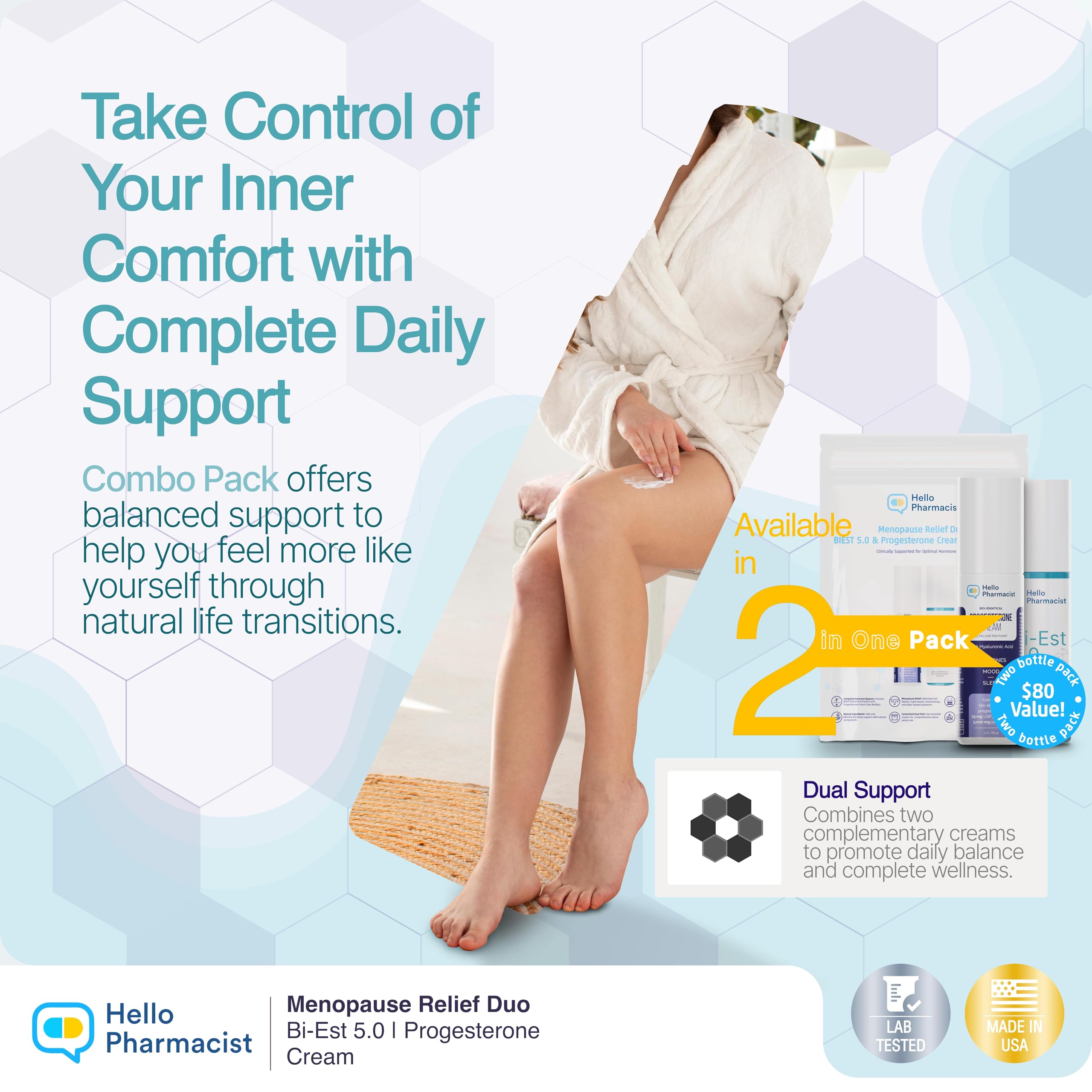 HelloPharmacist Biestro 5.0 women 3oz product duo for balance.