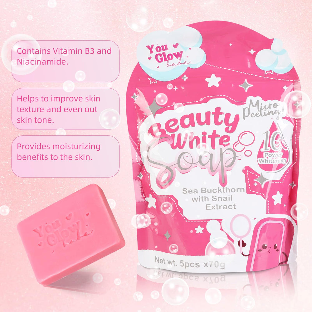Creamy lather forming with Helowod You Glow Babe Soap for nourishing cleanse