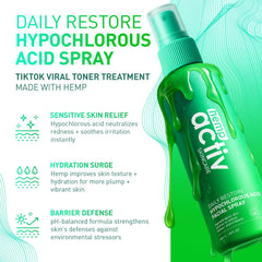 HEMPACTIV HOCl Face Spray mist-application after workout for soothing refreshment