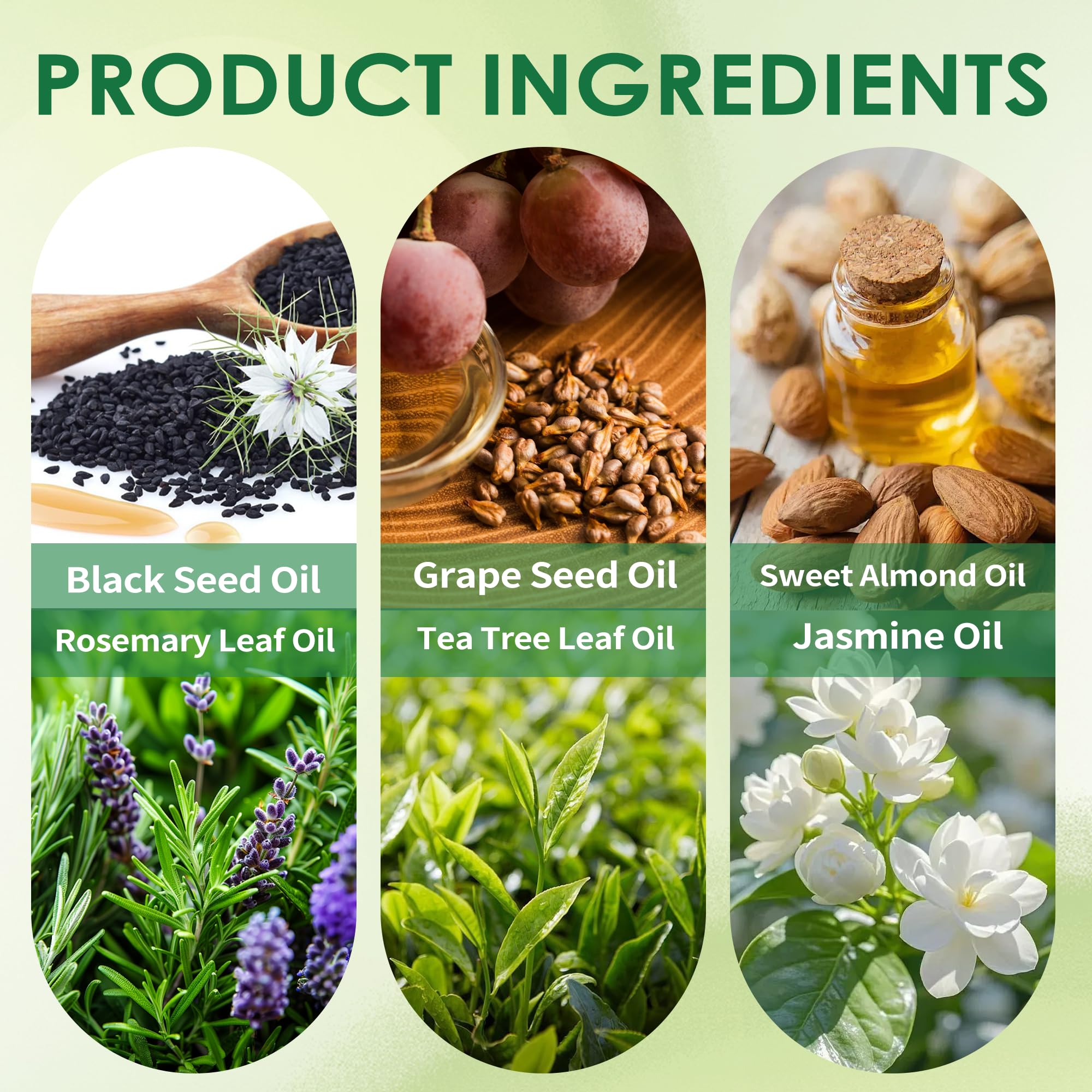 Hemdnt Rosemary Oil with tea tree splash conveys refreshing, cleansing care.