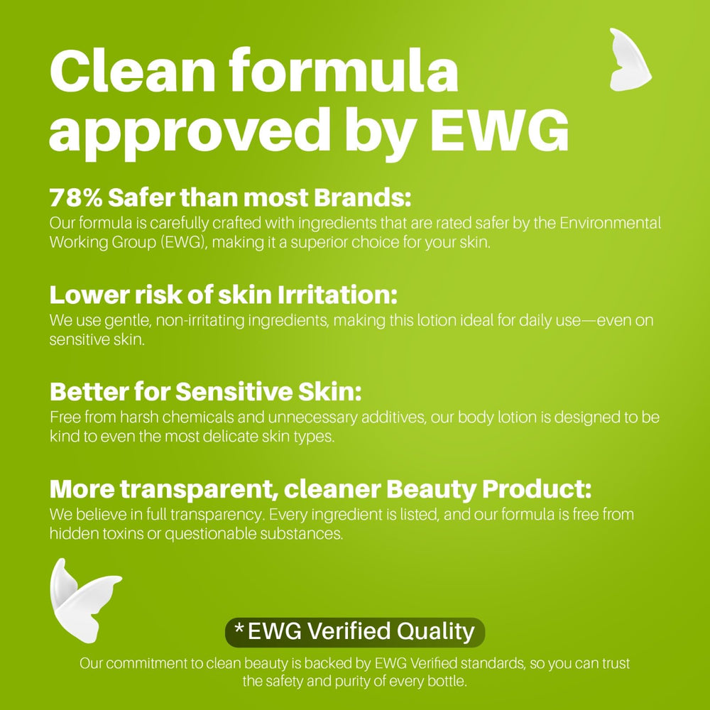 EWG Verified Hemp Heaven Lotion badge indicating low-hazard ingredients.