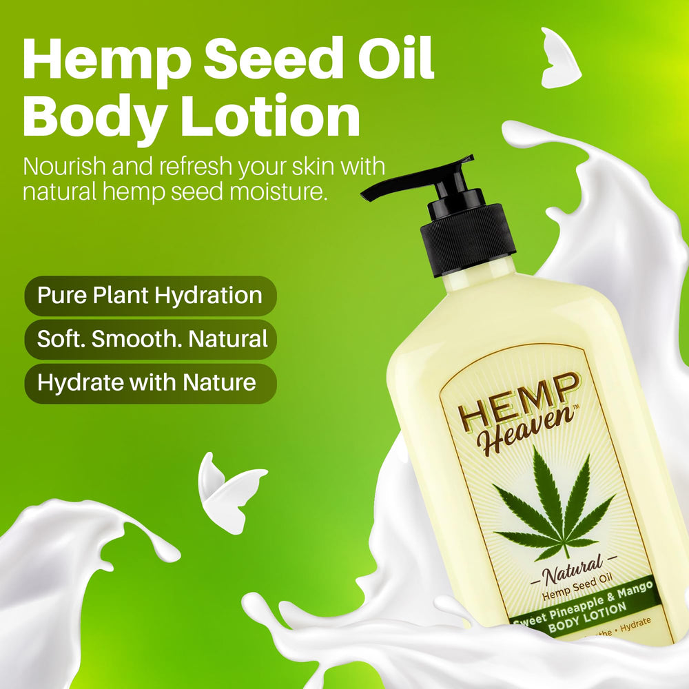 Hemp Heaven pineapple-mango scent enhances daily skincare routine