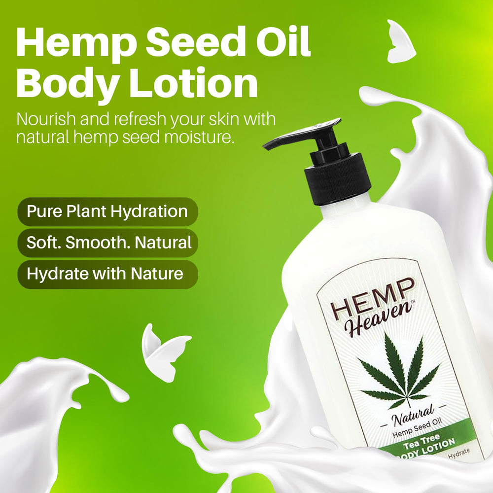 Close-up of lotion pump on Hemp Heaven bottle for easy application.
