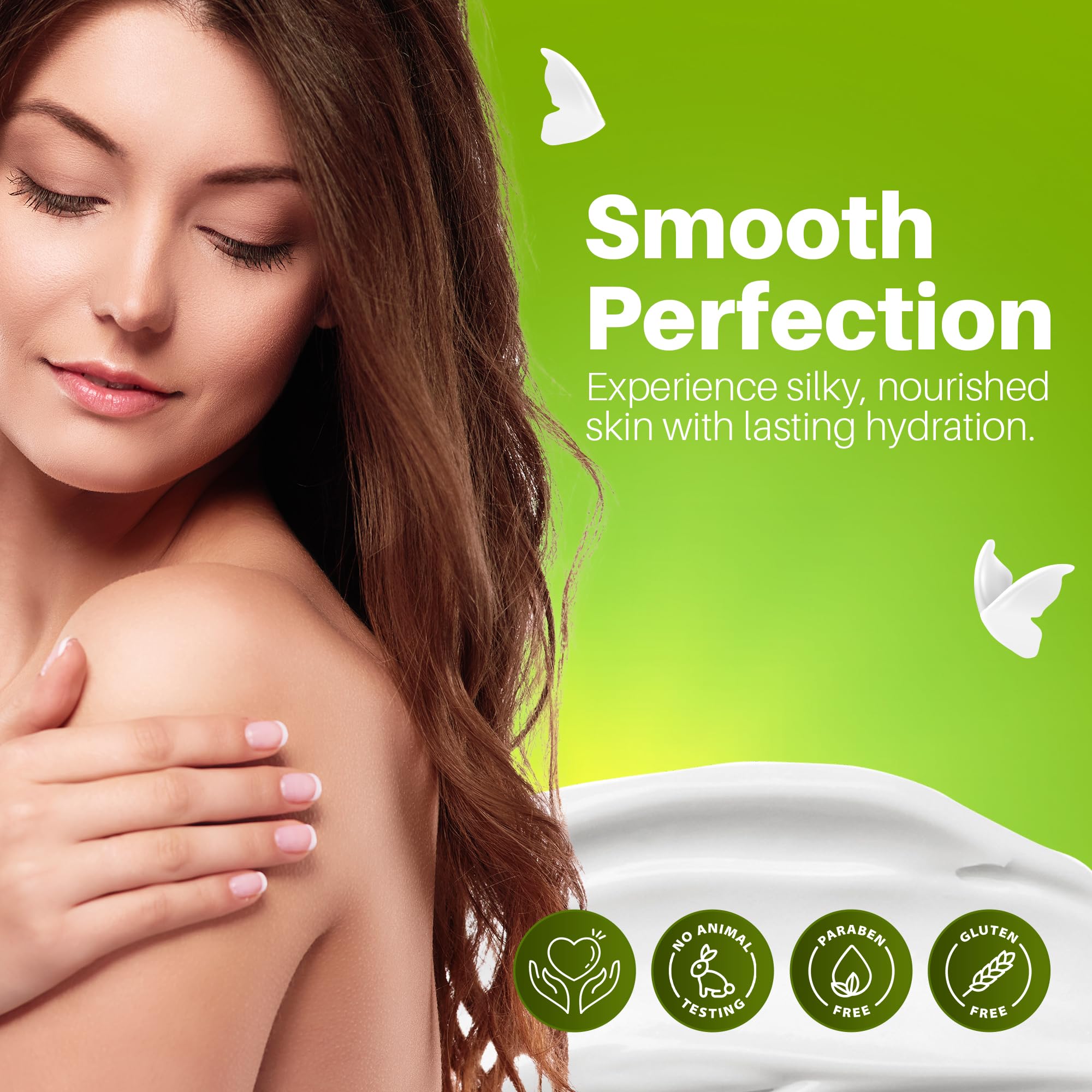 Hemp Heaven textured cream closeup, rich yet fast-absorbing for sensitive skin.