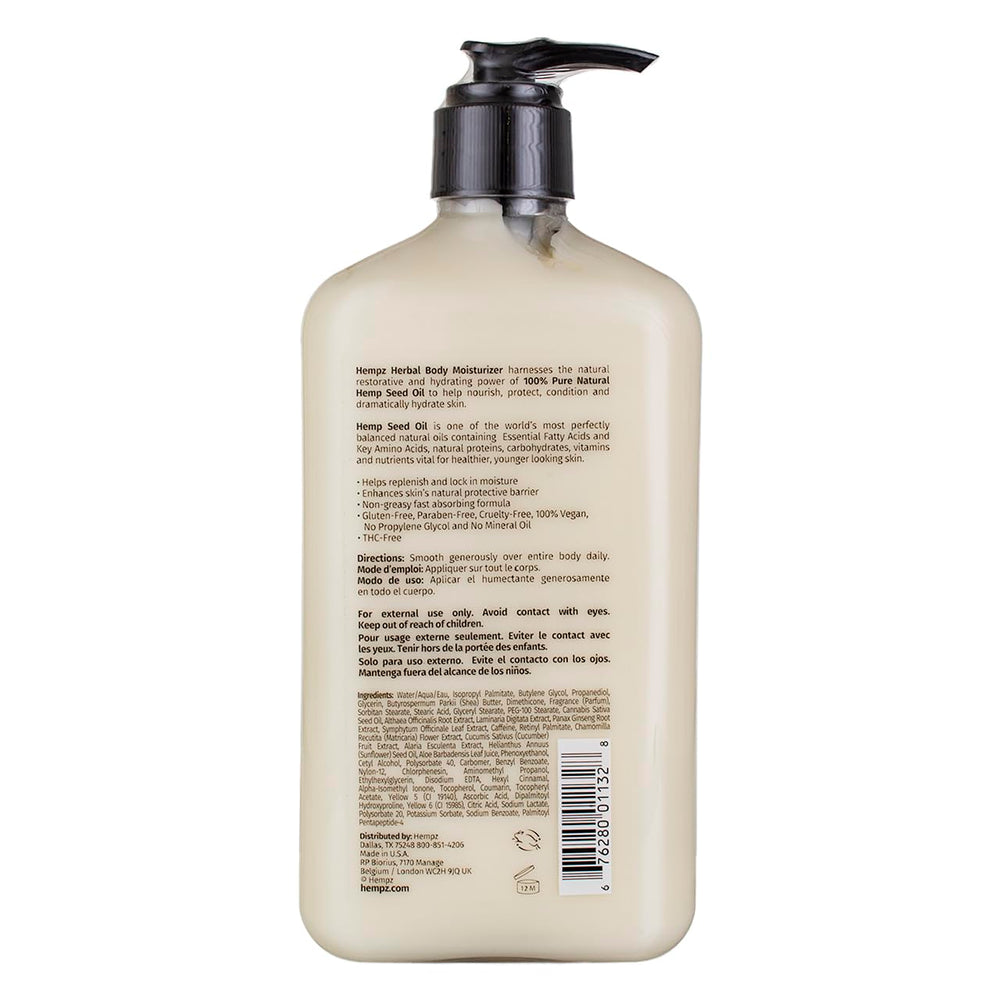 Close-up of Hempz cream texture showing rich, creamy formula for nourishment