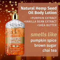 Hempz autumn scent ambient shot suggests daily use for radiant hydration