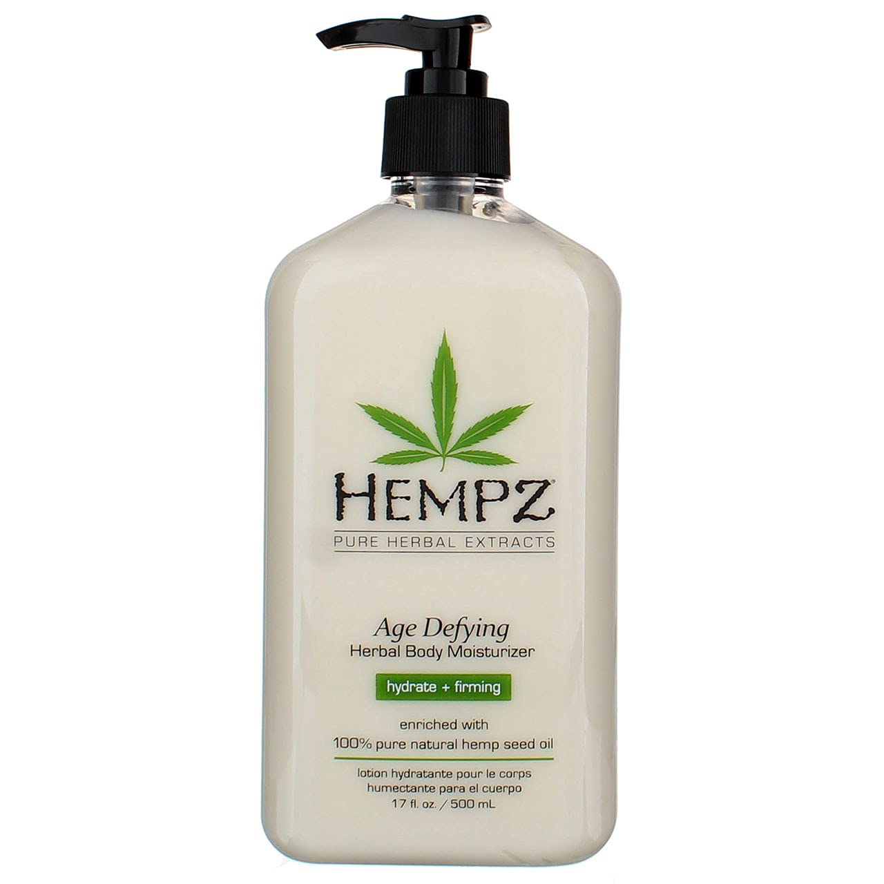 Applying Hempz Body Moisturizer on the arm shows quick absorption