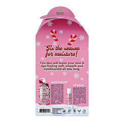 Hempz lip balm in the set offers soothing moisture for chapped lips.
