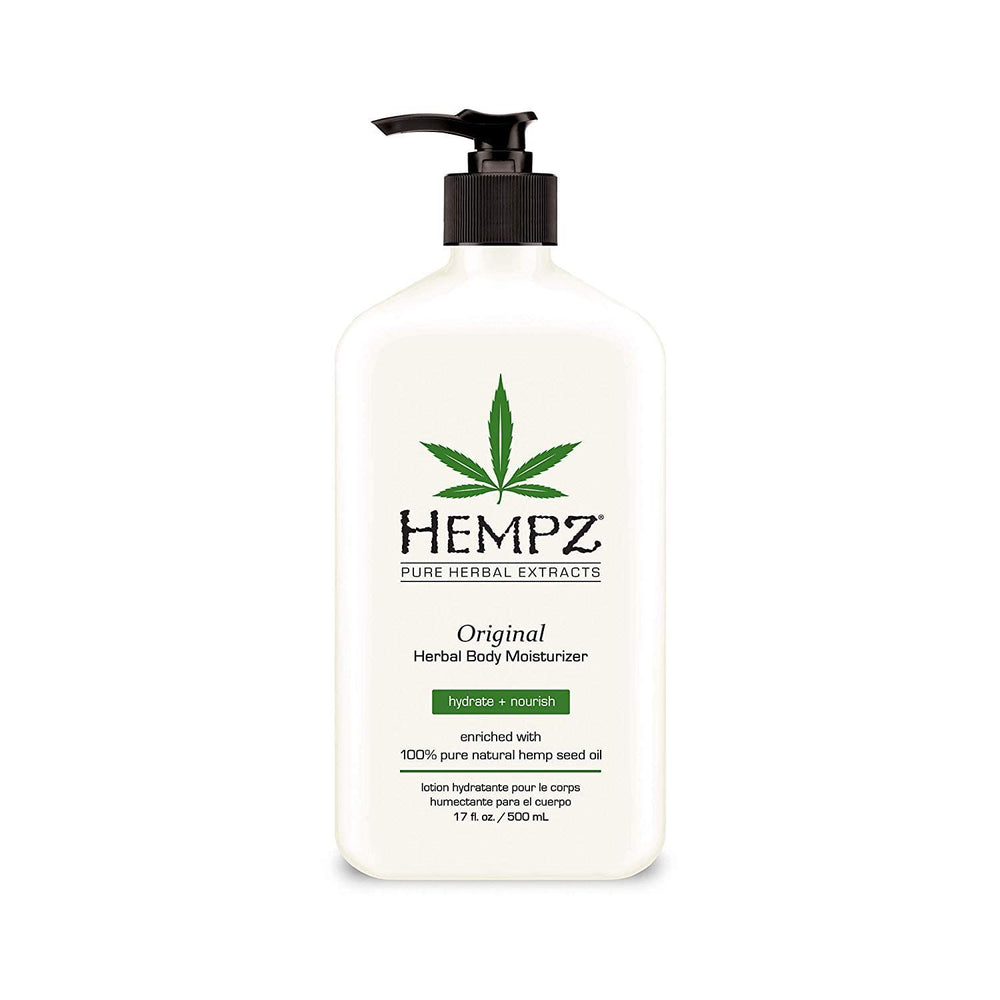 Hempz Original Herbal Body Moisturizer bottle for daily hydration and soft skin