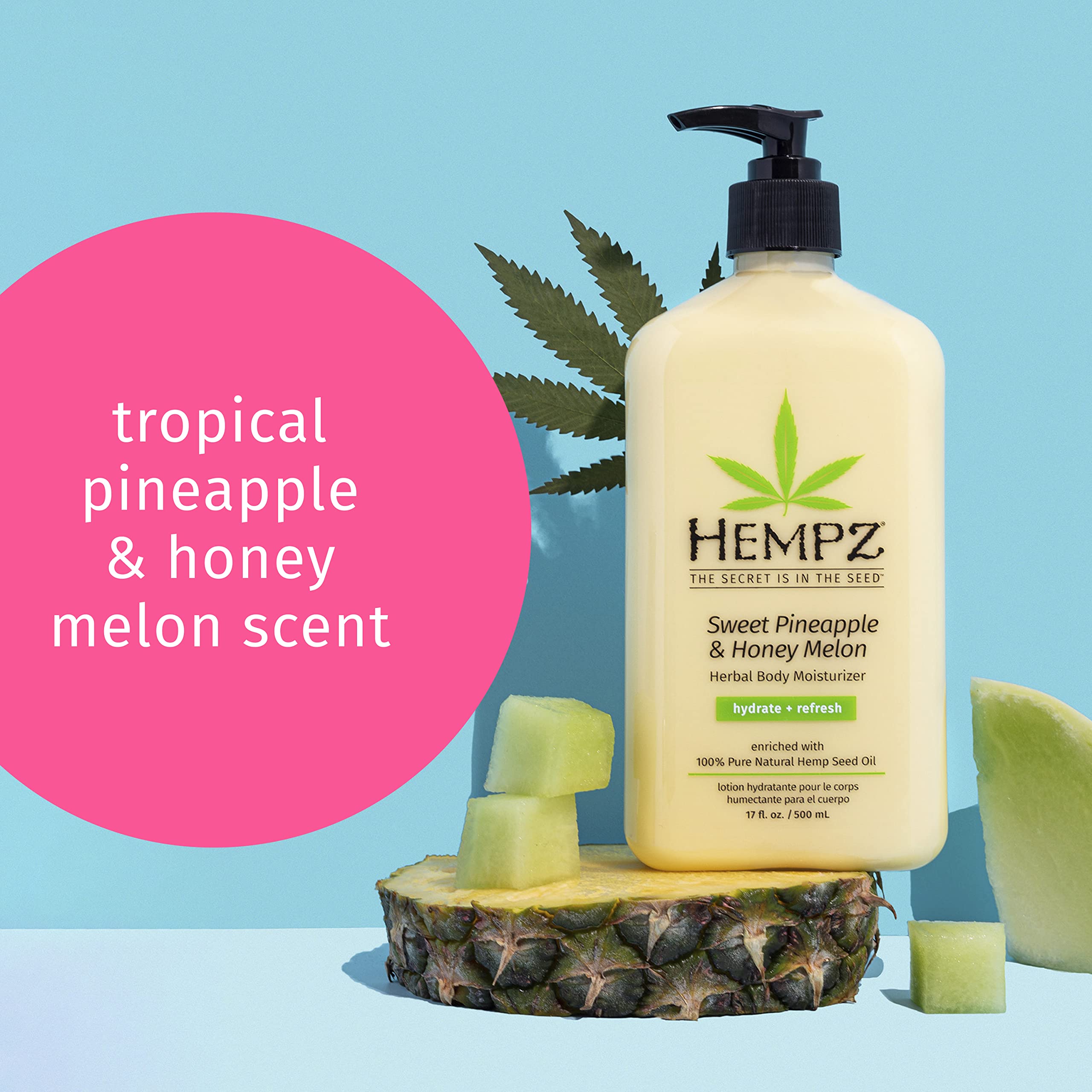 Hempz two-pack back view showing dual scent options