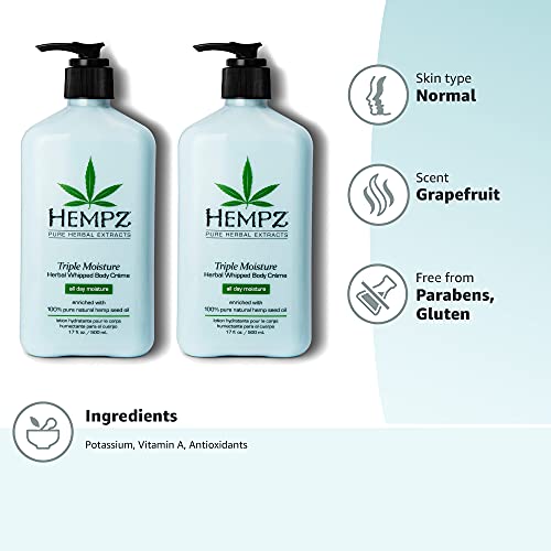 Hempz two-pack packaging emphasizes value and steady moisture for daily use.